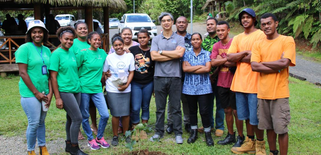 The Delegation of the European Union for the Pacific organises a tree planting to mark the conclusion of COP27  