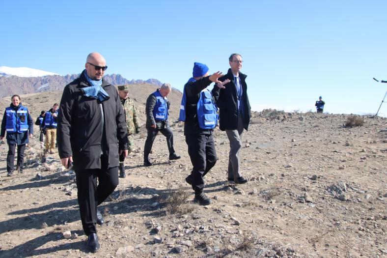 EU Mission in Armenia (EUMA) conducted its first patrol under the watchful eye of Civilian Operations Commander and MD CPCC Stefano Tomat and Head of Mission Markus Ritter