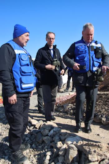 EU Mission in Armenia (EUMA) conducted its first patrol under the watchful eye of Civilian Operations Commander and MD CPCC Stefano Tomat and Head of Mission Markus Ritter