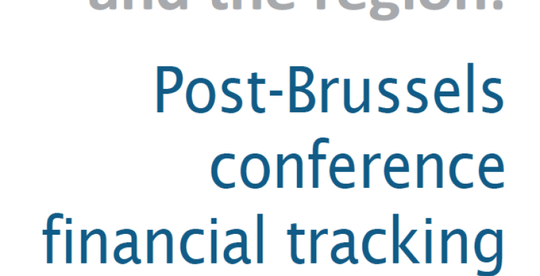 Supporting Syria and the Region: Post-Brussels Conference Financial Tracking