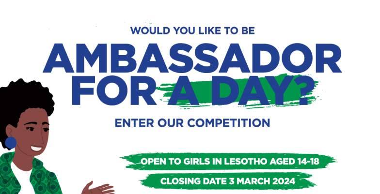 Ambassador For A Day Lesotho social media post