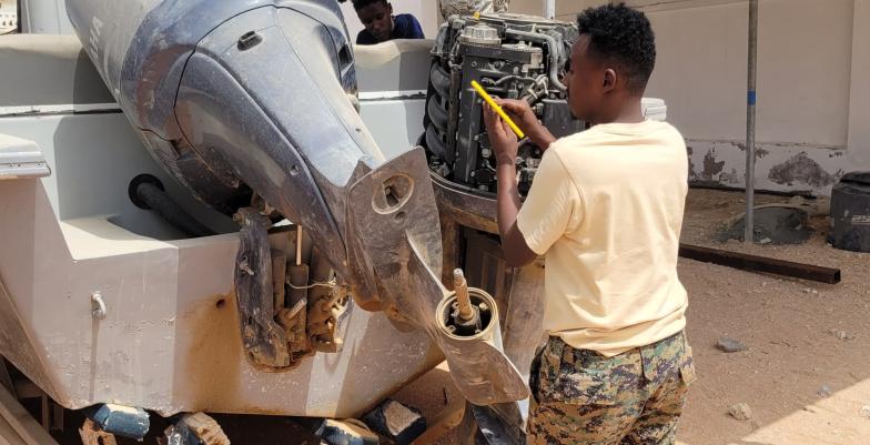 Engine Boat Maintenance and Repair Bosaso