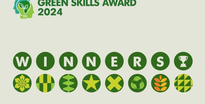 Banner reading Green Skills Award 2024 Winners 