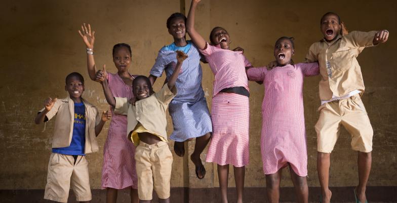 Children Jumping