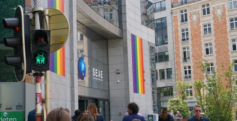 EEAS building - IDAHOBIT