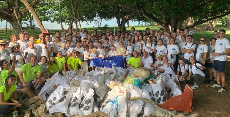 EU Beach CleanUp Group Photo