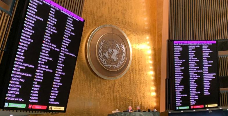 12 October 2022 - UNGA Vote on Ukraine Resolution